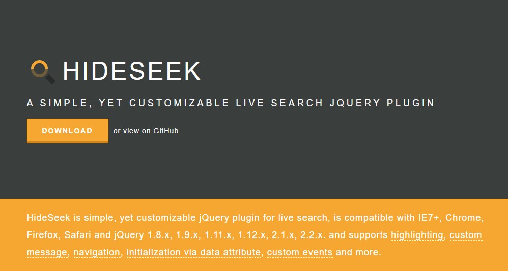 Живой поиск jQuery